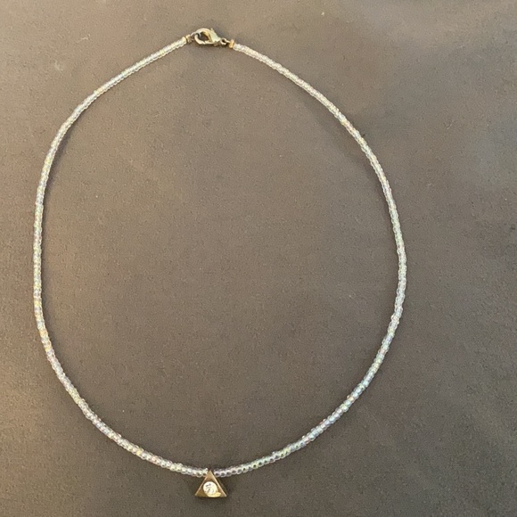 Geometric Triangle Pendant Necklace - Picture 10 of 15